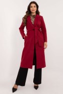 Płaszcz Damski Model TW-PL-BI-5312-1.31 Bordo - Och Bella Och Bella Płaszcz Damski Model TW-PL-BI-5312-1.31 Bordo - Och Bella Och Bella