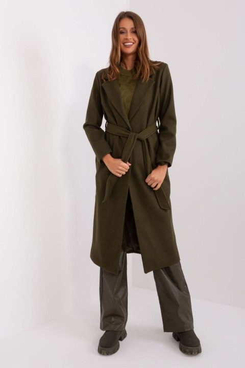 Płaszcz Damski Model TW-PL-BI-5312-1.31 Khaki - Och Bella Och Bella