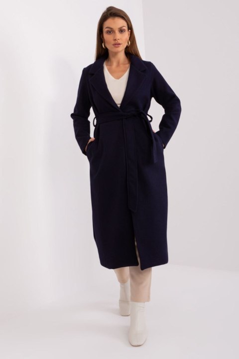 Płaszcz Damski Model TW-PL-BI-5312-1.31 Navy - Och Bella Och Bella Płaszcz Damski Model TW-PL-BI-5312-1.31 Navy - Och Bella Och Bella