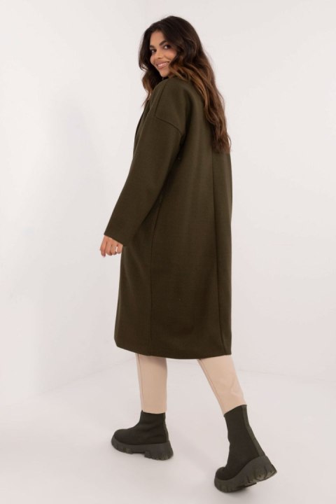 Płaszcz Damski Model TW-PL-BI-7298-2.14 Khaki - Och Bella Och Bella Płaszcz Damski Model TW-PL-BI-7298-2.14 Khaki - Och Bella Och Bella