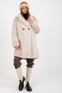 Płaszcz Model TW-PL-2118.95P Light Beige - Och Bella Och Bella Płaszcz Model TW-PL-2118.95P Light Beige - Och Bella Och Bella