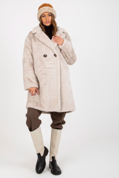 Płaszcz Model TW-PL-2118.95P Light Beige - Och Bella Och Bella Płaszcz Model TW-PL-2118.95P Light Beige - Och Bella Och Bella