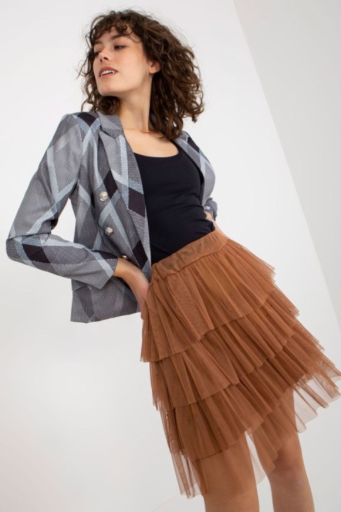 Spódnica Model TW-SD-BI-0517.84 Light Brown - Och Bella Och Bella Spódnica Model TW-SD-BI-0517.84 Light Brown - Och Bella Och Bella