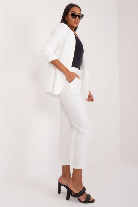 Spodnie Damskie Model TW-SP-BI-22880-2.47 White - Och Bella Och Bella Spodnie Damskie Model TW-SP-BI-22880-2.47 White - Och Bella Och Bella