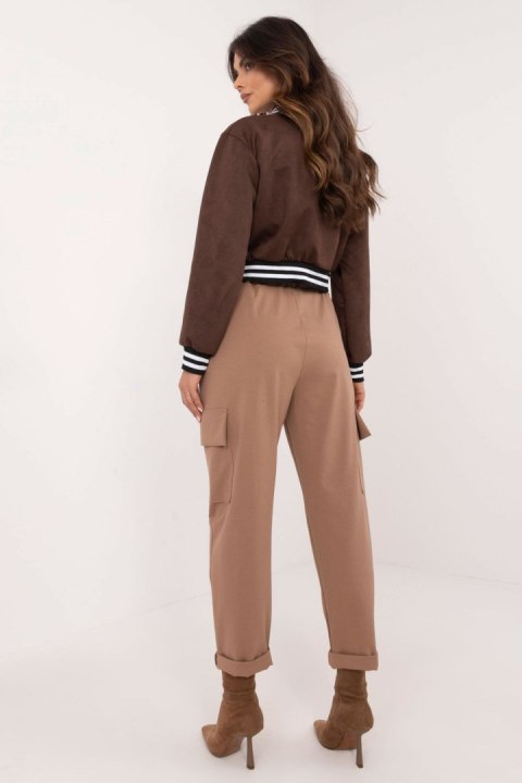 Spodnie Damskie Model TW-SP-BI-6-1313.47 Light Brown - Och Bella Och Bella Spodnie Damskie Model TW-SP-BI-6-1313.47 Light Brown - Och Bella Och Bella