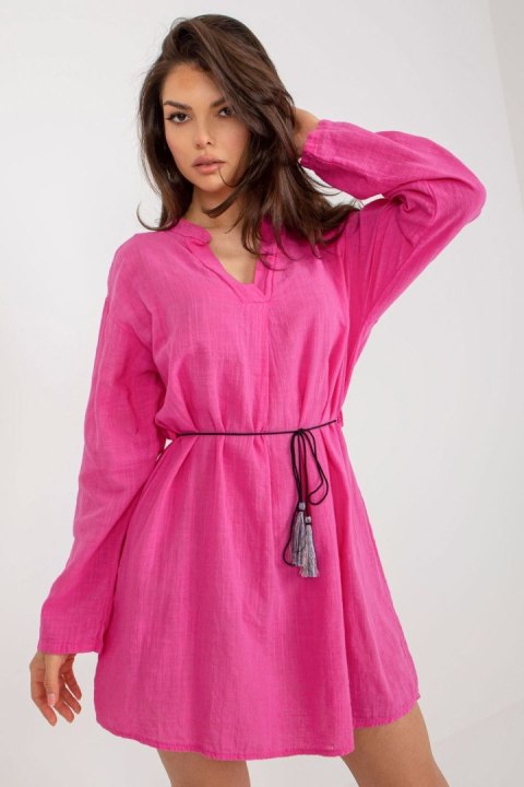 Sukienka Model TW-SK-BI-2021977.00 Dark Pink - Och Bella Och Bella Sukienka Model TW-SK-BI-2021977.00 Dark Pink - Och Bella Och Bella