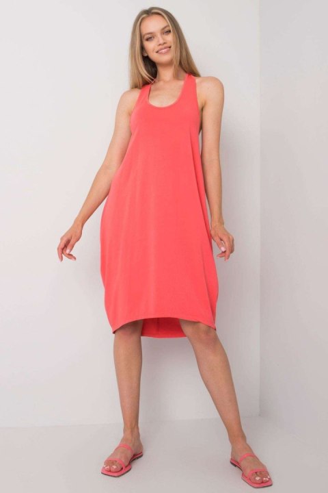 Sukienka Model TW-SK-BI-24199.72P Coral - Och Bella Och Bella Sukienka Model TW-SK-BI-24199.72P Coral - Och Bella Och Bella