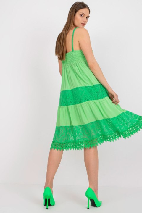 Sukienka Model TW-SK-BI-82345.19P Green - Och Bella Och Bella Sukienka Model TW-SK-BI-82345.19P Green - Och Bella Och Bella