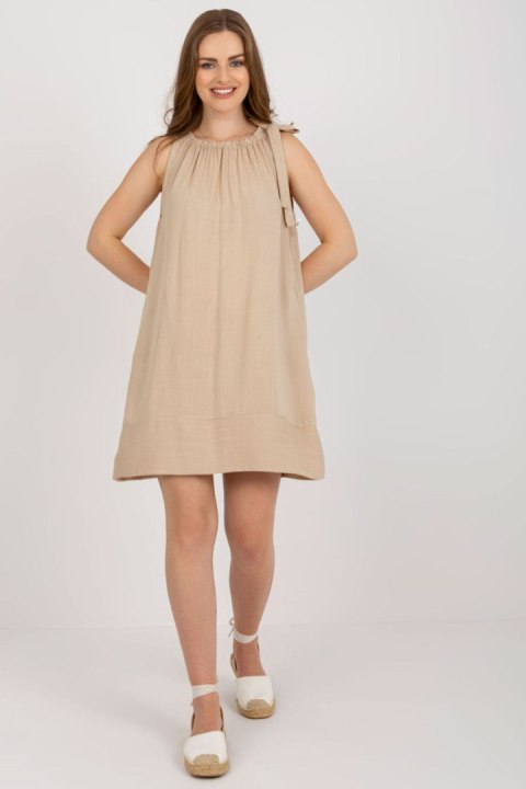 Sukienka Model TW-SK-BI-89923.29 Beige - Och Bella Och Bella Sukienka Model TW-SK-BI-89923.29 Beige - Och Bella Och Bella