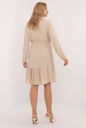 Sukienka Model TW-SK-BI-CB3331.88 Beige - Och Bella Och Bella Sukienka Model TW-SK-BI-CB3331.88 Beige - Och Bella Och Bella