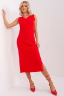 Sukienka Model TW-SK-BL-R1042.02 Red - Och Bella Och Bella Sukienka Model TW-SK-BL-R1042.02 Red - Och Bella Och Bella
