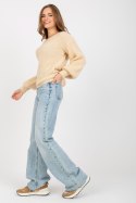 Sweter Damski Model TW-SW-BI-9029.84 Beige - Och Bella Och Bella Sweter Damski Model TW-SW-BI-9029.84 Beige - Och Bella Och Bella