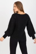 Sweter Damski Model TW-SW-BI-9029.84 Black - Och Bella Och Bella Sweter Damski Model TW-SW-BI-9029.84 Black - Och Bella Och Bella
