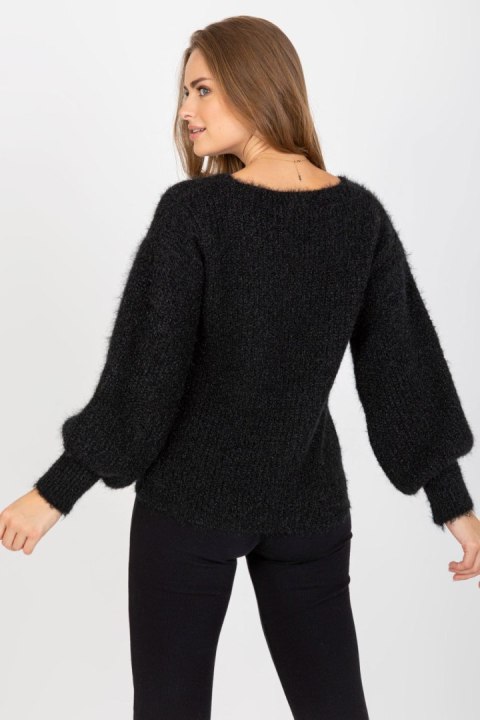 Sweter Damski Model TW-SW-BI-9029.84 Black - Och Bella Och Bella Sweter Damski Model TW-SW-BI-9029.84 Black - Och Bella Och Bella