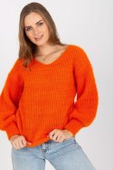 Sweter Damski Model TW-SW-BI-9029.84 Orange - Och Bella Och Bella Sweter Damski Model TW-SW-BI-9029.84 Orange - Och Bella Och Bella