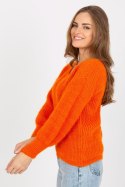 Sweter Damski Model TW-SW-BI-9029.84 Orange - Och Bella Och Bella Sweter Damski Model TW-SW-BI-9029.84 Orange - Och Bella Och Bella