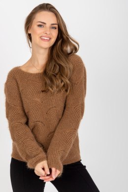 Sweter Damski Model TW-SW-BI-9030.08 Brown - Och Bella Och Bella