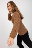 Sweter Damski Model TW-SW-BI-9030.08 Brown - Och Bella Och Bella Sweter Damski Model TW-SW-BI-9030.08 Brown - Och Bella Och Bella
