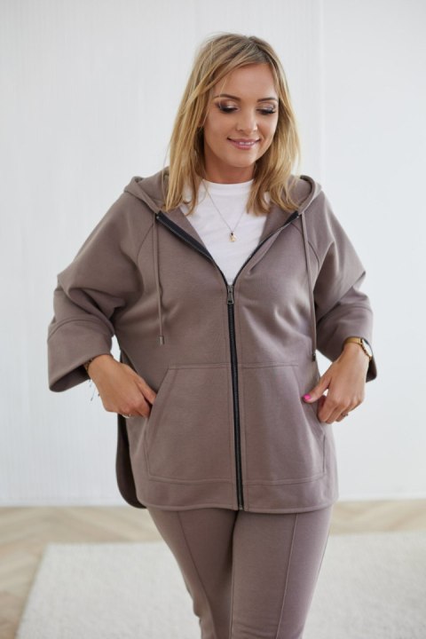 Bluza Damska Model M412/2 Cacao - La Aurora La Aurora Bluza Damska Model M412/2 Cacao - La Aurora La Aurora