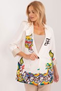 Marynarka Model DHJ-MA-18525-7.67 Ecru - Italy Moda Italy Moda Marynarka Model DHJ-MA-18525-7.67 Ecru - Italy Moda Italy Moda