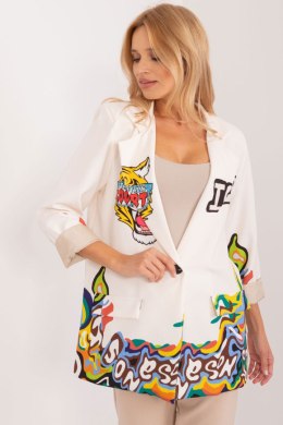 Marynarka Model DHJ-MA-18525-7.67 Ecru - Italy Moda Italy Moda