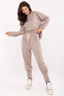 Spodnie Dresowe Model MI-SP-61700.80P Dark Beige - Italy Moda Italy Moda