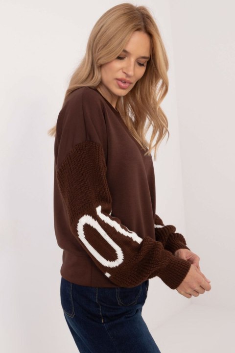 Bluza Damska Model MI-BL-M5975.26P Brown - Italy Moda Italy Moda Bluza Damska Model MI-BL-M5975.26P Brown - Italy Moda Italy Moda
