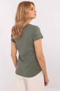 Bluzka Model DHJ-BZ-25168.00 Khaki - Italy Moda Italy Moda Bluzka Model DHJ-BZ-25168.00 Khaki - Italy Moda Italy Moda