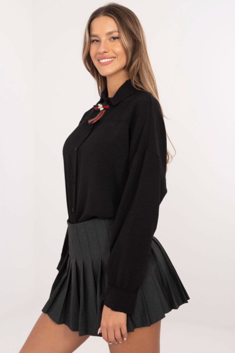 Koszula Damska Model MI-KS-61523.60P Black - Italy Moda Italy Moda Koszula Damska Model MI-KS-61523.60P Black - Italy Moda Italy Moda