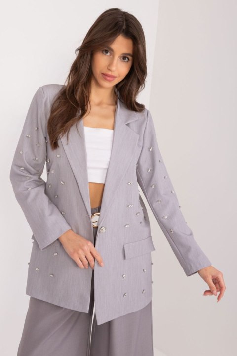 Marynarka Model DHJ-MA-18251.47 Grey - Italy Moda Italy Moda Marynarka Model DHJ-MA-18251.47 Grey - Italy Moda Italy Moda