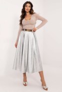 Spódnica Model DHJ-SD-18760.06P Silver - Italy Moda Italy Moda Spódnica Model DHJ-SD-18760.06P Silver - Italy Moda Italy Moda