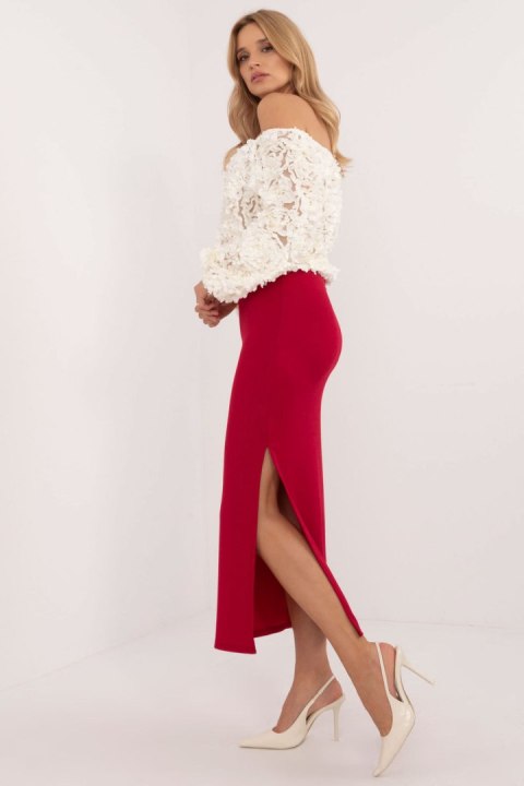 Spódnica Model MI-SD-20730.69 Red - Italy Moda Italy Moda Spódnica Model MI-SD-20730.69 Red - Italy Moda Italy Moda