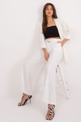Spodnie Damskie Model DHJ-SP-5583.97 Ecru - Italy Moda Italy Moda