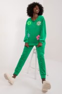 Spodnie Komplet Model DHJ-KMPL-8655.05 Green - Italy Moda Italy Moda Spodnie Komplet Model DHJ-KMPL-8655.05 Green - Italy Moda Italy Moda