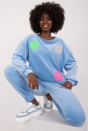 Spodnie Komplet Model DHJ-KMPL-8655.05 Light Blue - Italy Moda Italy Moda Spodnie Komplet Model DHJ-KMPL-8655.05 Light Blue - Italy Moda Italy Moda