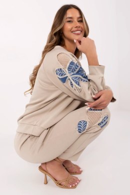 Spodnie Komplet Model MI-KMPL-271678.28 Dark Beige - Italy Moda Italy Moda