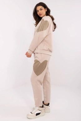 Spodnie Komplet Model MI-KMPL-M6156.98 Dark Beige - Italy Moda Italy Moda
