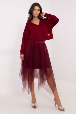 Sukienka Komplet Model MI-KMPL-M5359.79P Bordo - Italy Moda Italy Moda