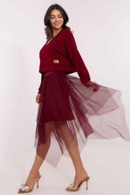 Sukienka Komplet Model MI-KMPL-M5359.79P Bordo - Italy Moda Italy Moda