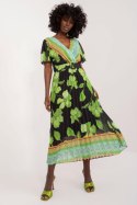 Sukienka Model DHJ-SK-11331-5.19 Black/Green - Italy Moda Italy Moda Sukienka Model DHJ-SK-11331-5.19 Black/Green - Italy Moda Italy Moda