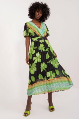 Sukienka Model DHJ-SK-11331-5.19 Black/Green - Italy Moda Italy Moda