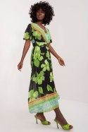 Sukienka Model DHJ-SK-11331-5.19 Black/Green - Italy Moda Italy Moda Sukienka Model DHJ-SK-11331-5.19 Black/Green - Italy Moda Italy Moda