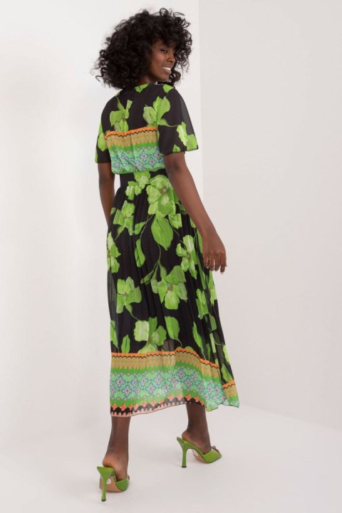 Sukienka Model DHJ-SK-11331-5.19 Black/Green - Italy Moda Italy Moda Sukienka Model DHJ-SK-11331-5.19 Black/Green - Italy Moda Italy Moda