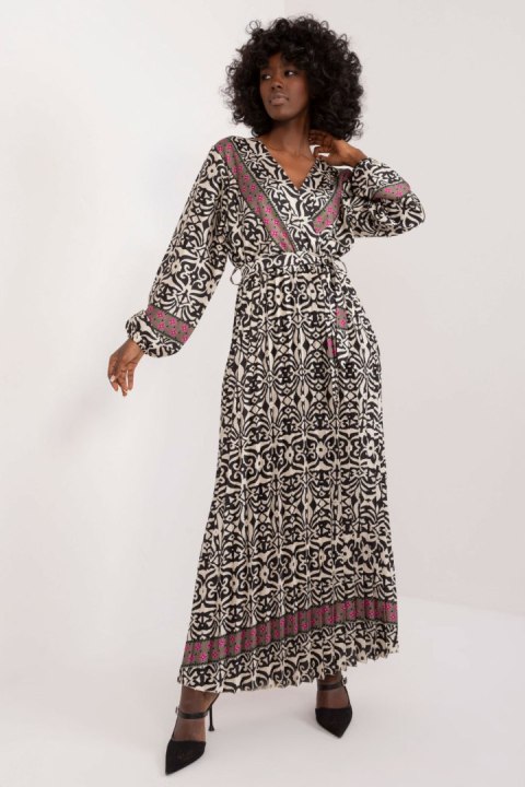Sukienka Model DHJ-SK-16656.13X Black/Beige - Italy Moda Italy Moda