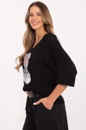 Sweter Damski Model MI-SW-2102.14 Black - Italy Moda Italy Moda Sweter Damski Model MI-SW-2102.14 Black - Italy Moda Italy Moda