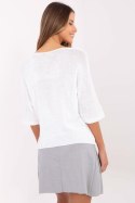 Sweter Damski Model MI-SW-2102.14 Ecru - Italy Moda Italy Moda Sweter Damski Model MI-SW-2102.14 Ecru - Italy Moda Italy Moda