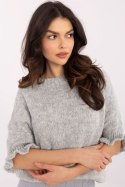 Sweter Damski Model MI-SW-2913.99 Grey - Italy Moda Italy Moda Sweter Damski Model MI-SW-2913.99 Grey - Italy Moda Italy Moda