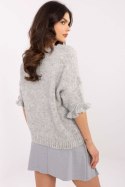 Sweter Damski Model MI-SW-2913.99 Grey - Italy Moda Italy Moda Sweter Damski Model MI-SW-2913.99 Grey - Italy Moda Italy Moda