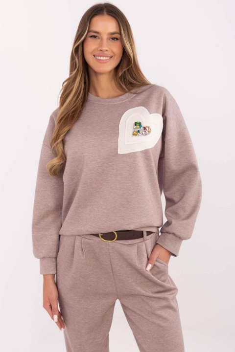 Bluza Damska Model DHJ-BL-20322.72 Dark Beige - Italy Moda Italy Moda Bluza Damska Model DHJ-BL-20322.72 Dark Beige - Italy Moda Italy Moda