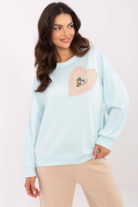Bluza Damska Model DHJ-BL-20322.72 Light Blue - Italy Moda Italy Moda Bluza Damska Model DHJ-BL-20322.72 Light Blue - Italy Moda Italy Moda